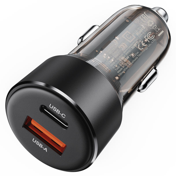 Tẩu sạc oto 60W Acefast B12