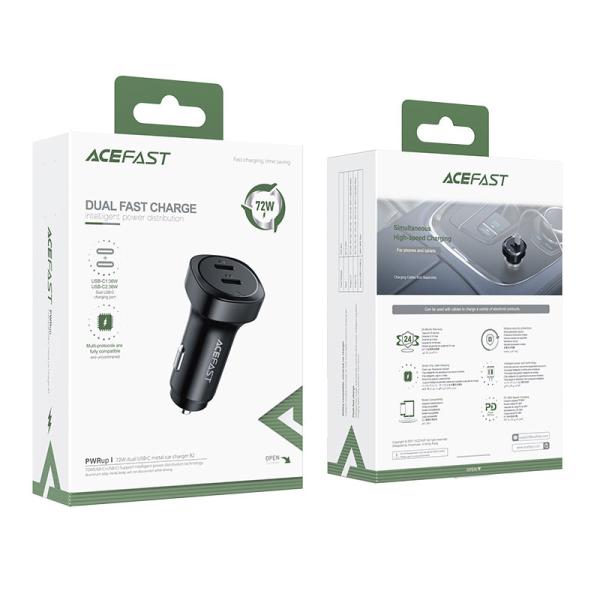 Tẩu sạc oto 72W Acefast B2