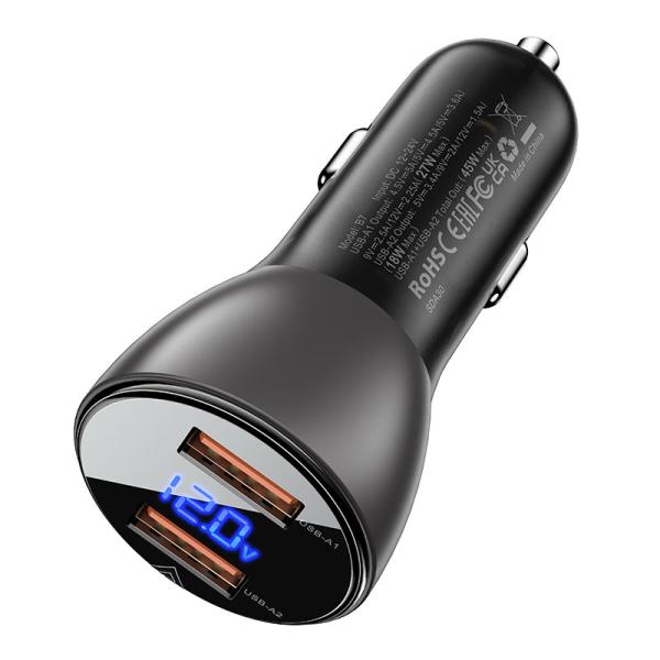 Tẩu sạc oto 45W Acefast B7